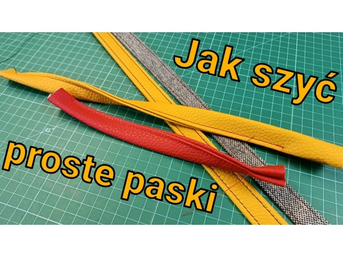 Jak szyć proste paski ?